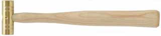 Gunsmith's Brass Hammer,
4 ounce head, 12" hickory handle
made in the USA